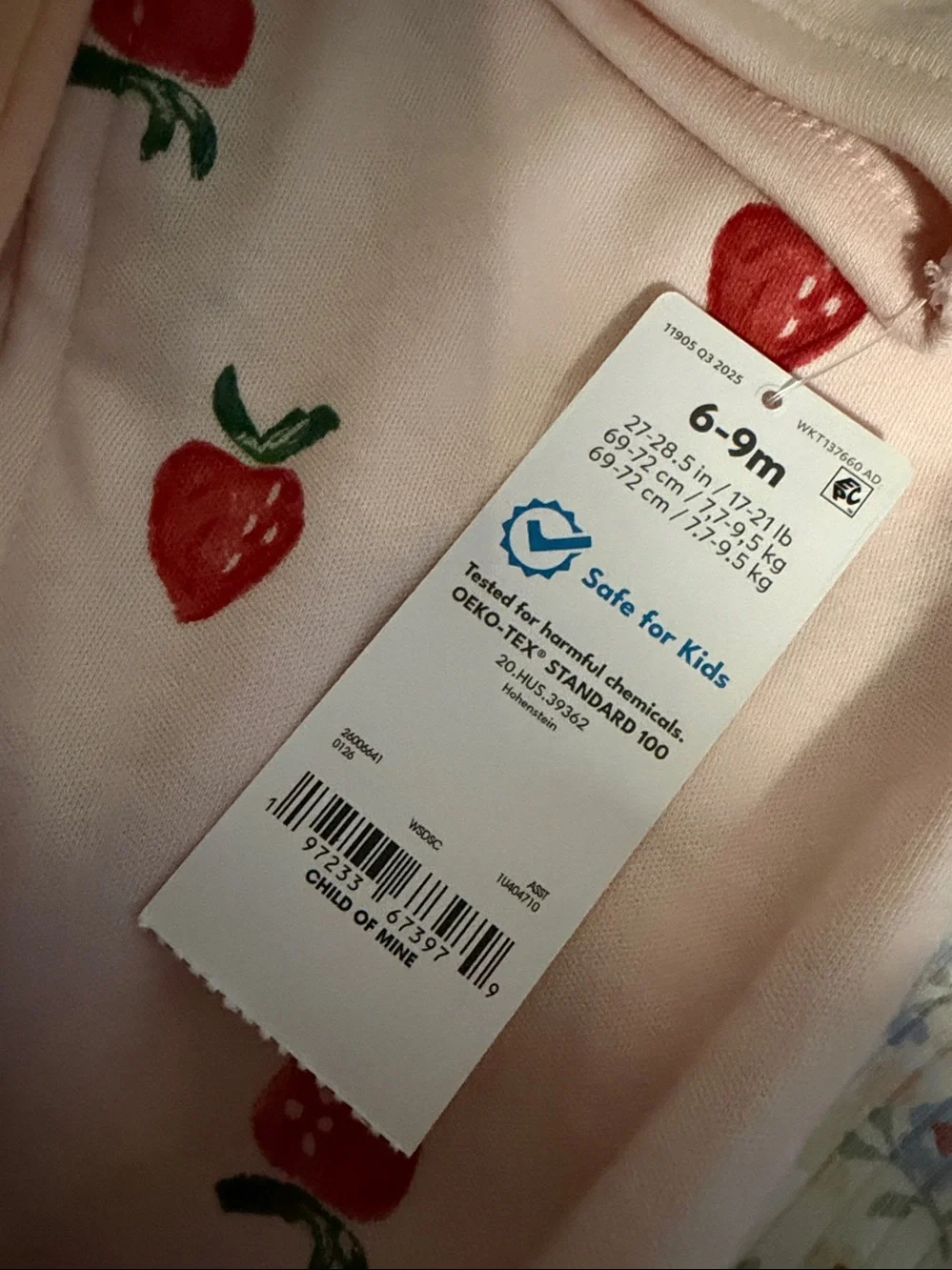 Carter's Peach & Floral Baby Girls 3-Pack Footed One-Pieces